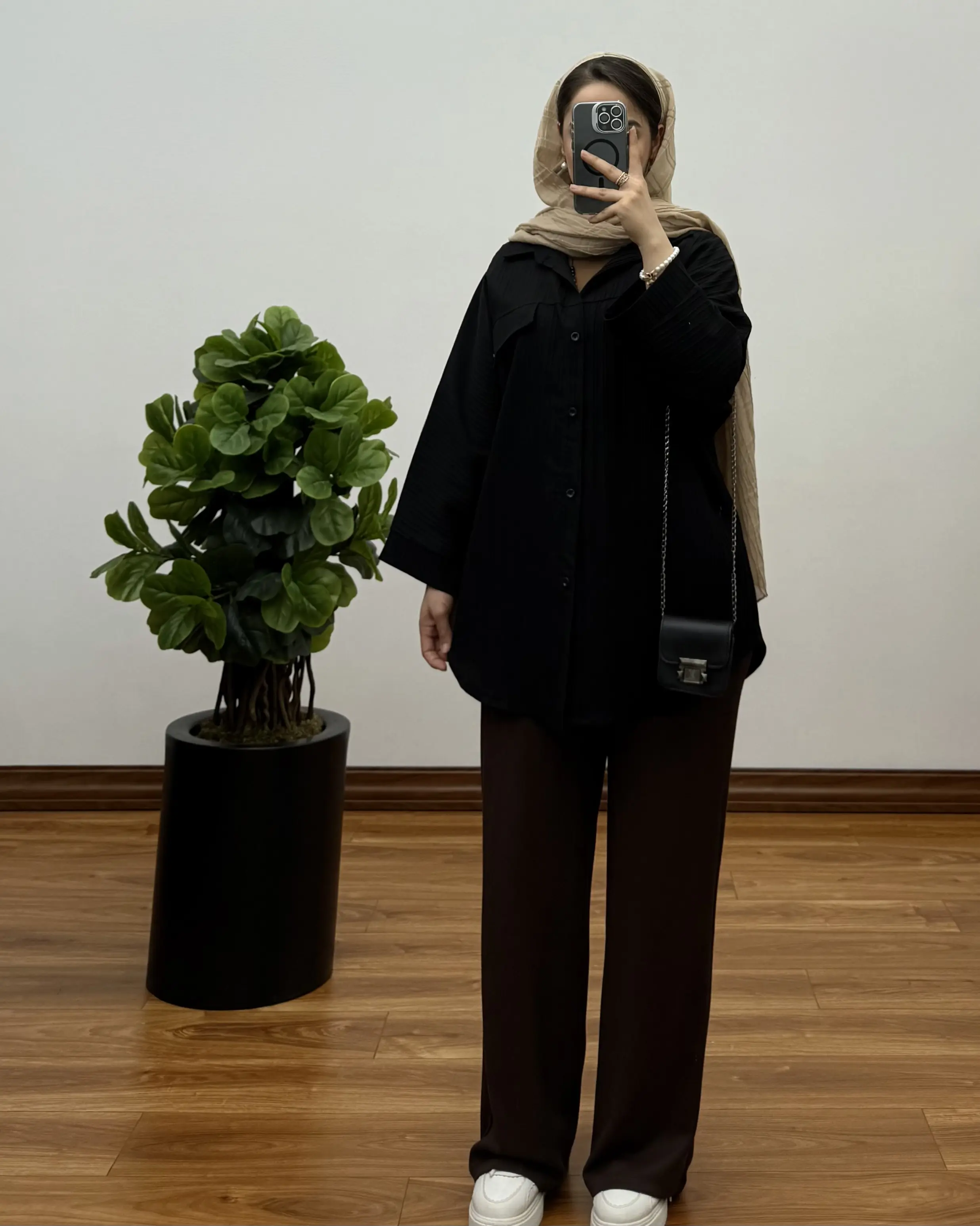 تونیک مانتویی جیب نما